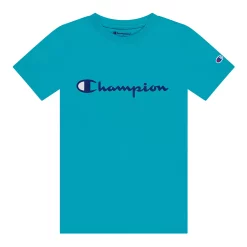 Boys 8-20 Champion® Script Tee -kids pajamas set Sales 5911846 Electric Cyan