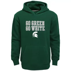 Boys 8-20 Michigan State Spartans Team Slogan Fleece Hoodie