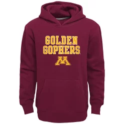 Boys 8-20 Minnesota Golden Gophers Team Slogan Fleece Hoodie