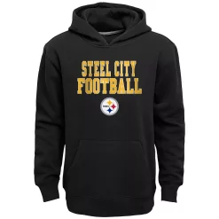Kids 7-20 Pittsburgh Steelers Team Slogan Fleece Hoodie