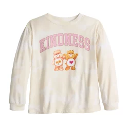 Girls 7-16 Oversized Care Bears Long Sleeve Graphic Tee