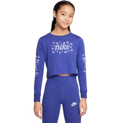 Girls 7-16 Nike Icon Clash Cropped Tee