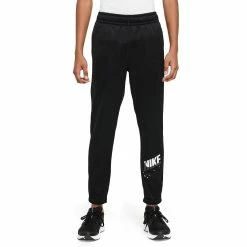 Boys 8-20 Nike Therma-FIT Tapered Training Pants -kids pajamas set Sales 6142365 Black White