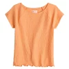 Girls 6-20 SO® Textured Tee in Regular & Plus -kids pajamas set Sales 6150450 Papaya