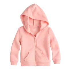 Toddler Girl Jumping Beans® Zip Fleece Hoodie -kids pajamas set Sales 6171433 Coral