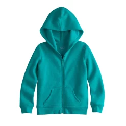 Toddler Girl Jumping Beans® Zip Fleece Hoodie -kids pajamas set Sales 6171433 Teal