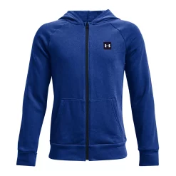 Boys 8-20 Under Armour Rival Fleece Full-Zip Hoodie -kids pajamas set Sales 6171847 Tech Blue