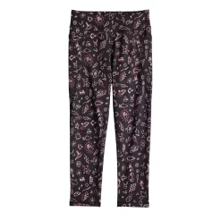 Girls 7-16 Tek Gear® 7/8 Performance Leggings in Regular & Plus Size -kids pajamas set Sales 6172042 Pink Doodles