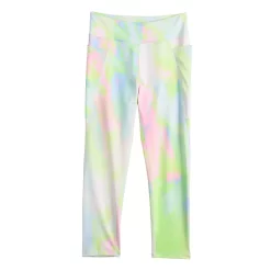 Girls 7-16 Tek Gear® 7/8 Performance Leggings in Regular & Plus Size -kids pajamas set Sales 6172042 Pink Geometric